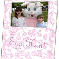 Easter Bunny Toile Picture Frame