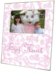 Easter Bunny Toile Picture Frame