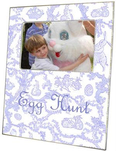 Easter Bunny Toile Picture Frame