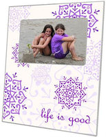 Purple Mendhi Picture Frame
