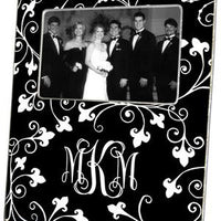 Vine White on Black Picture Frame