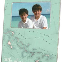 Bahamas Antique Map Picture Frame