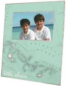 Bahamas Antique Map Picture Frame