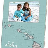 Hawaii Antique Map Picture Frame