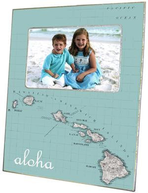 Hawaii Antique Map Picture Frame