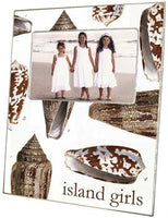 Brown Island Shells Picture Frame
