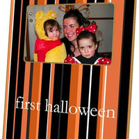 Halloween Stripes Picture Frame