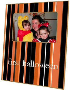 Halloween Stripes Picture Frame