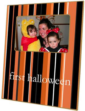 Halloween Stripes Picture Frame