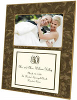 Brown Damask with Inset Picture Frame
