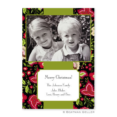 Festive Floral Photocard