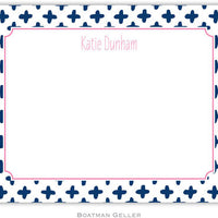 Flo Navy Flat Notecard