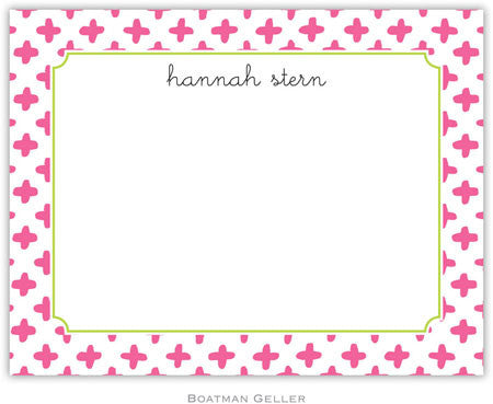 Flo Raspberry Flat Notecard