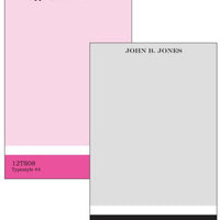 Personalized Formal Stripe Notepad Collection