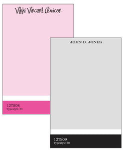 Personalized Formal Stripe Notepad Collection