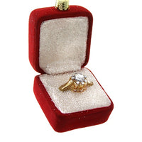 Red Engagement Ring Ornament