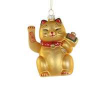 Beckoning Lucky Cat Ornament