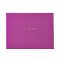 Goatskin Leather Guest Book
