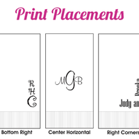 Custom Moire Guest Towel