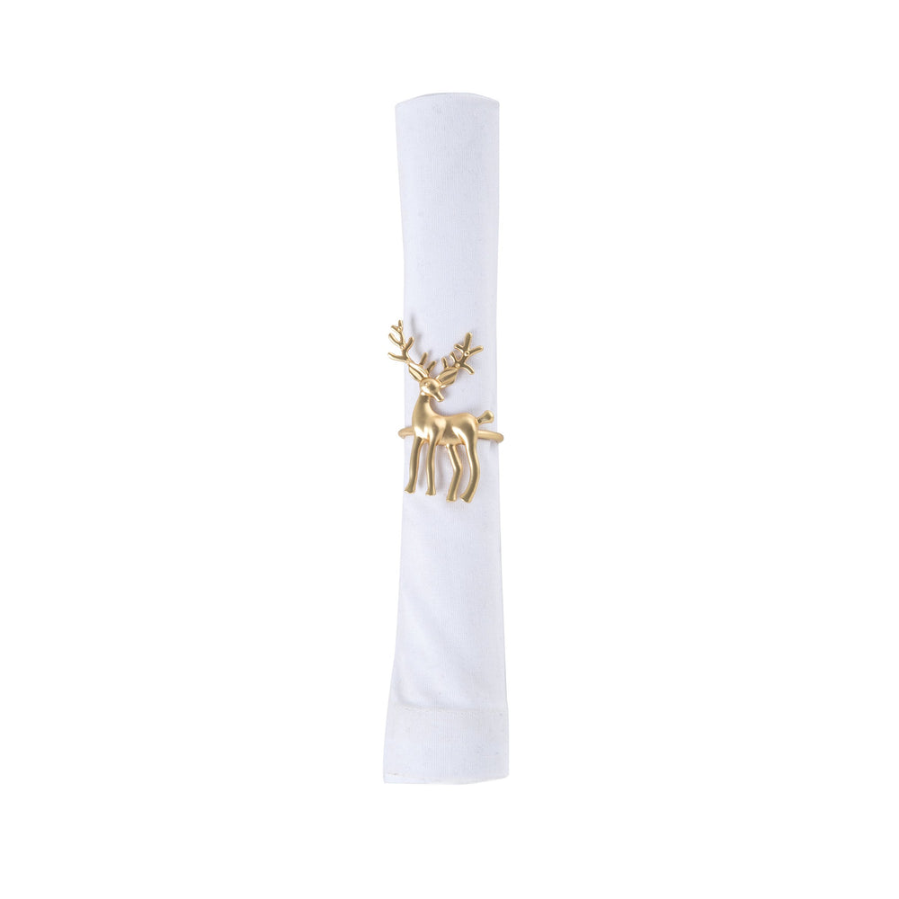 Gold Deer Napkin Rings