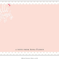 Hello Gorgeous Flat Notecard