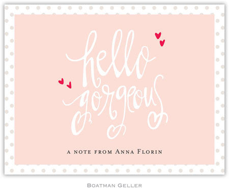 Hello Gorgeous Foldover Note