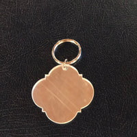 Acrylic Quatrafoil Key Ring