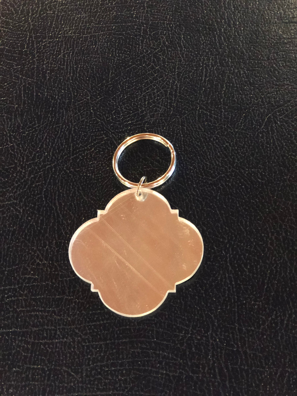 Acrylic Quatrafoil Key Ring