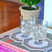 Patterned Octagon Cocktail Napkins
