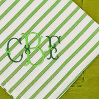 Hemstitched Lime Dinner Napkin S/4