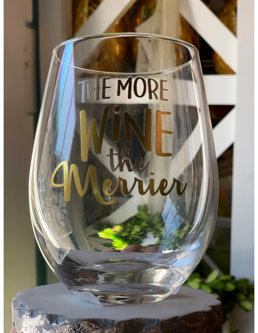 The More Wine The Merrier Wine Glass