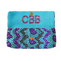 Beaded Clutch w/ Inside Monogram
