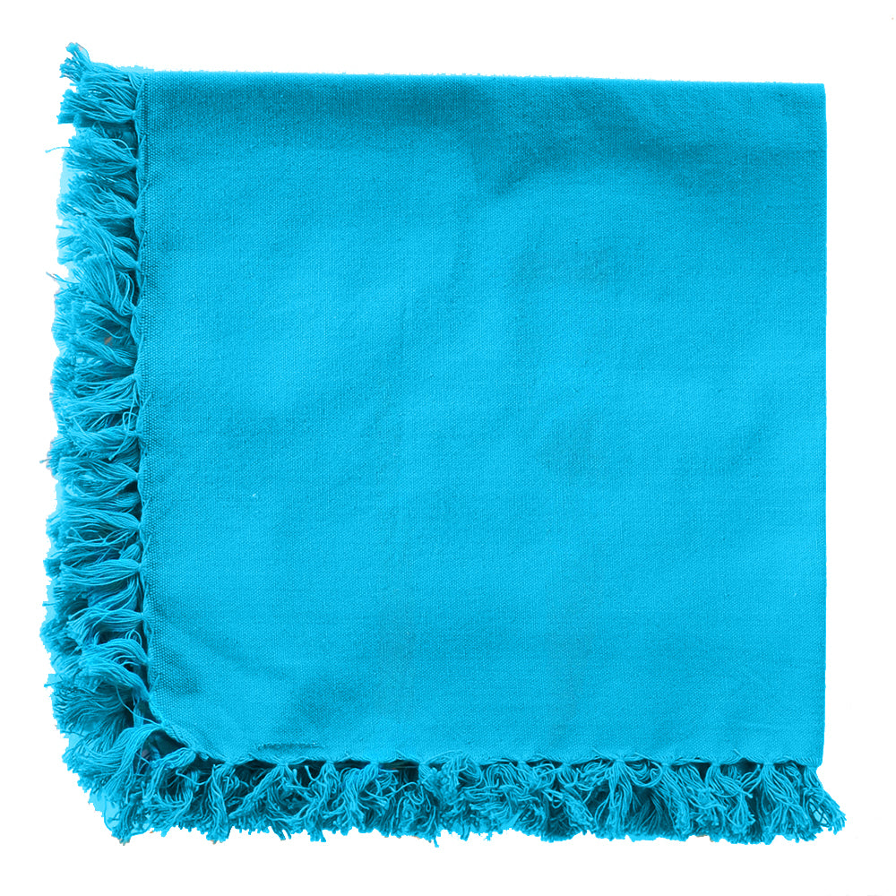 Monogrammed Cotton Fringe Napkins S/O 4