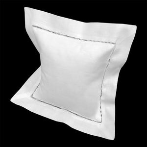 Square Hemstitch Linen Pillow