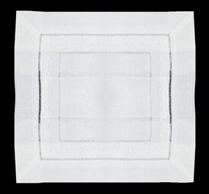 Swiss Dot/Hemstitch Square Pillow
