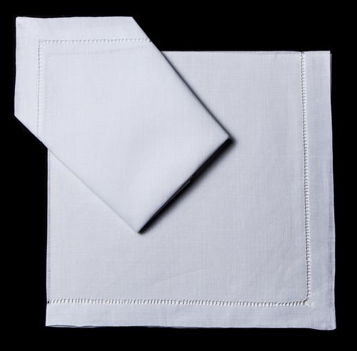 Men's Linen Hemstitch Hanky