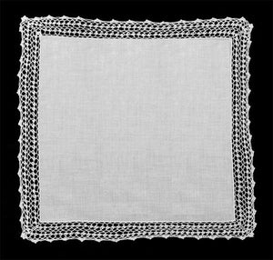 Wide Lace Edge Hanky