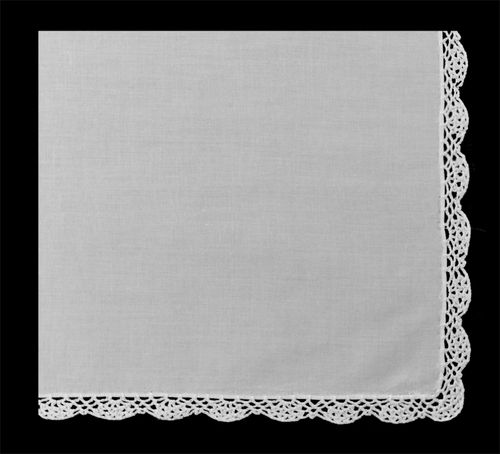 Crochet Lace Edge Handkerchief