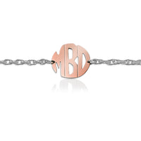 14K Block Monogram Bracelet
