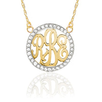 Gold & Diamond Monogram Necklace
