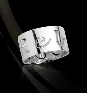 Sterling Silver Pierced Band