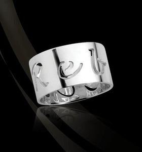 Sterling Silver Pierced Band