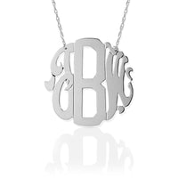 Block & Script Monogram Necklace
