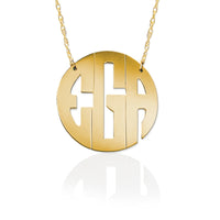 Block Monogram Necklace
