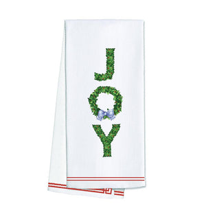 Joy Boxwood Cotton Tea Towel