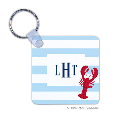 Stripe Lobster Key Chain