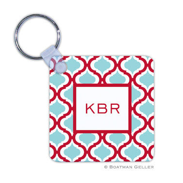 Kate Red & Teal Key Chain