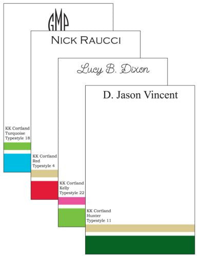 Personalized KK Cortland Notepad Collection