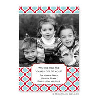 Kate Red & Teal Photocard