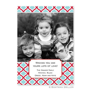Kate Red & Teal Photocard